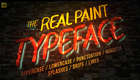 Real Paint typeface