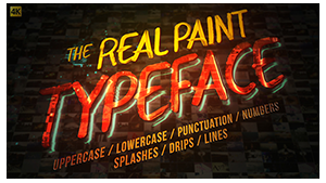 Real Paint Typeface Kit
